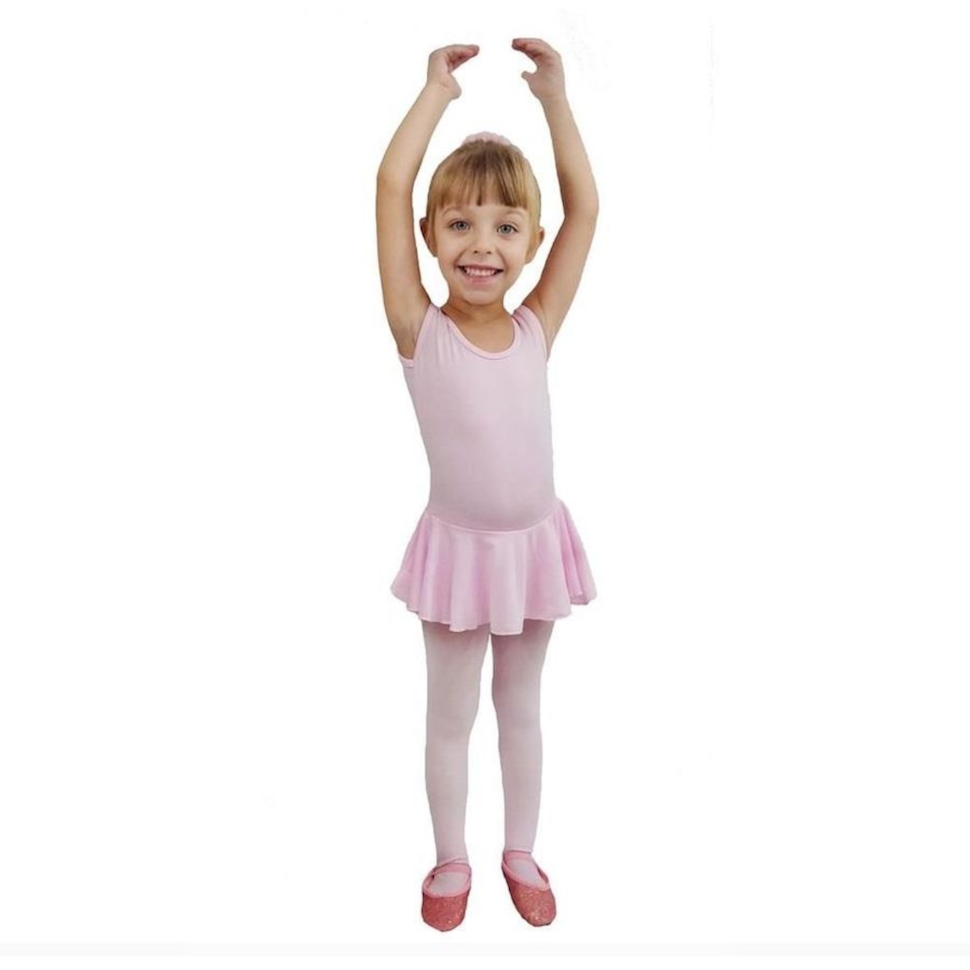 Collant para Ballet com Saia Ritmus Regata Aurora - Infantil - Foto 1