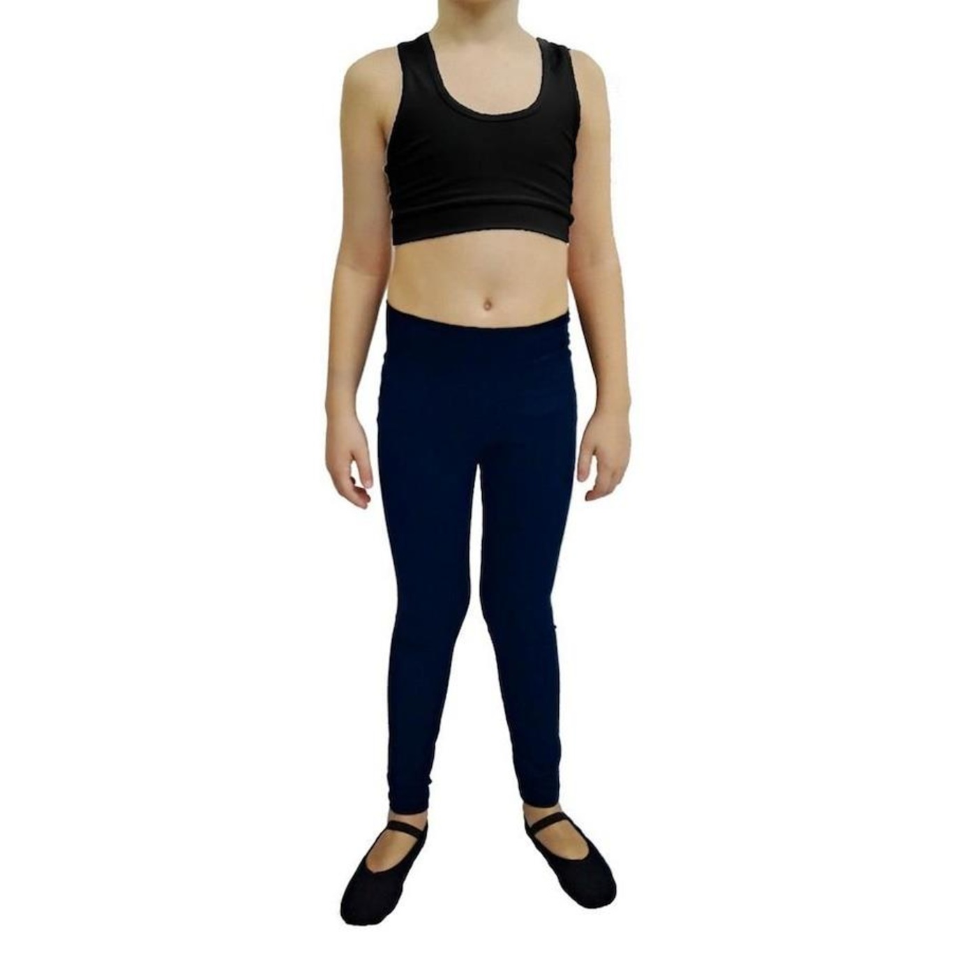 Calça Legging Ritmus Básica Suplex Light - Infantil - Foto 1