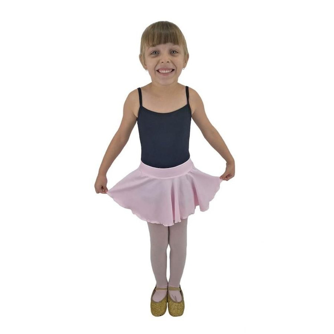 Saia Ballet Ritmus Damma com Elástico - Infantil - Foto 1