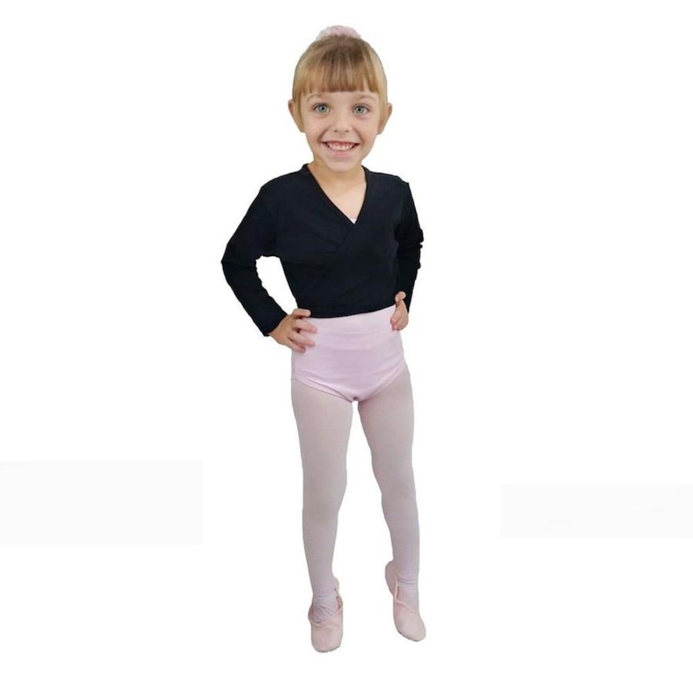 Bolero Ballet Casaquinho Ritmus Transpassado Poliamida - Infantil - Foto 2