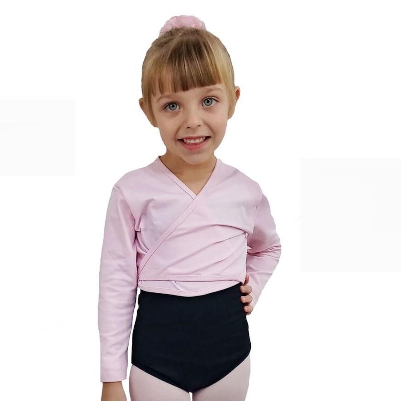 Bolero Ballet Casaquinho Ritmus Transpassado Poliamida - Infantil - Foto 1