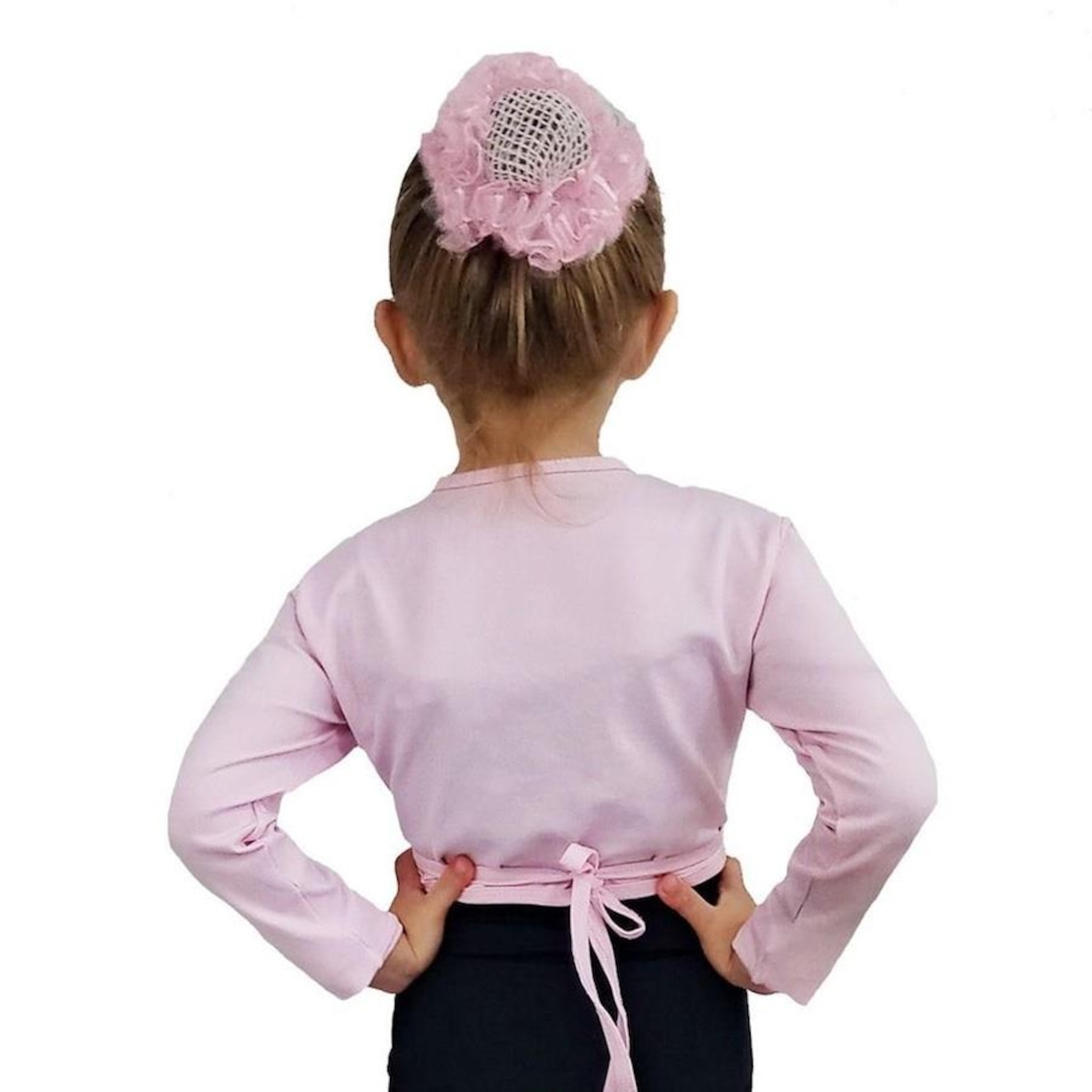 Bolero Ballet Casaquinho Ritmus Transpassado Poliamida - Infantil - Foto 3