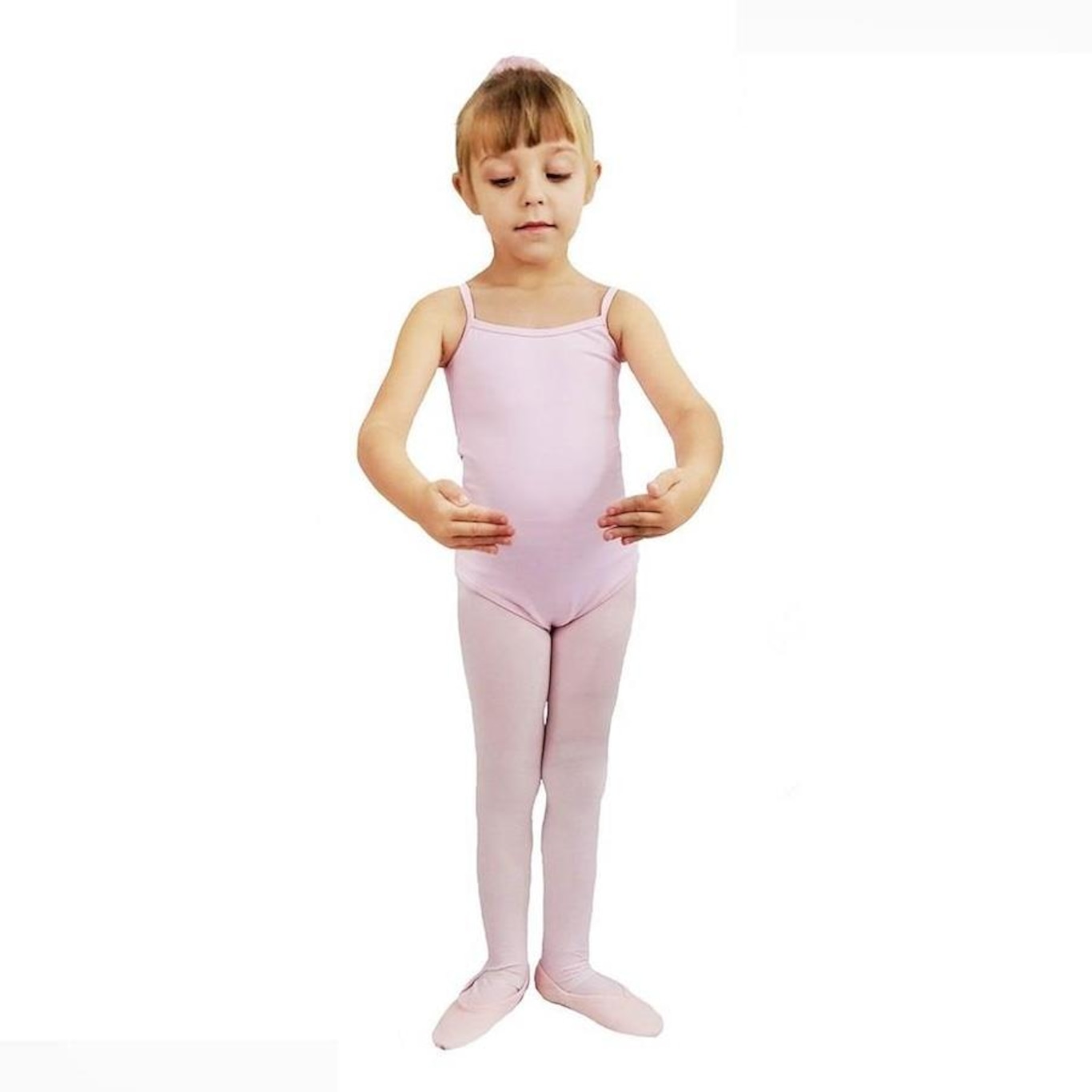 Collant para Ballet Ritmus Alças Finas Cinthia - Infantil - Foto 1