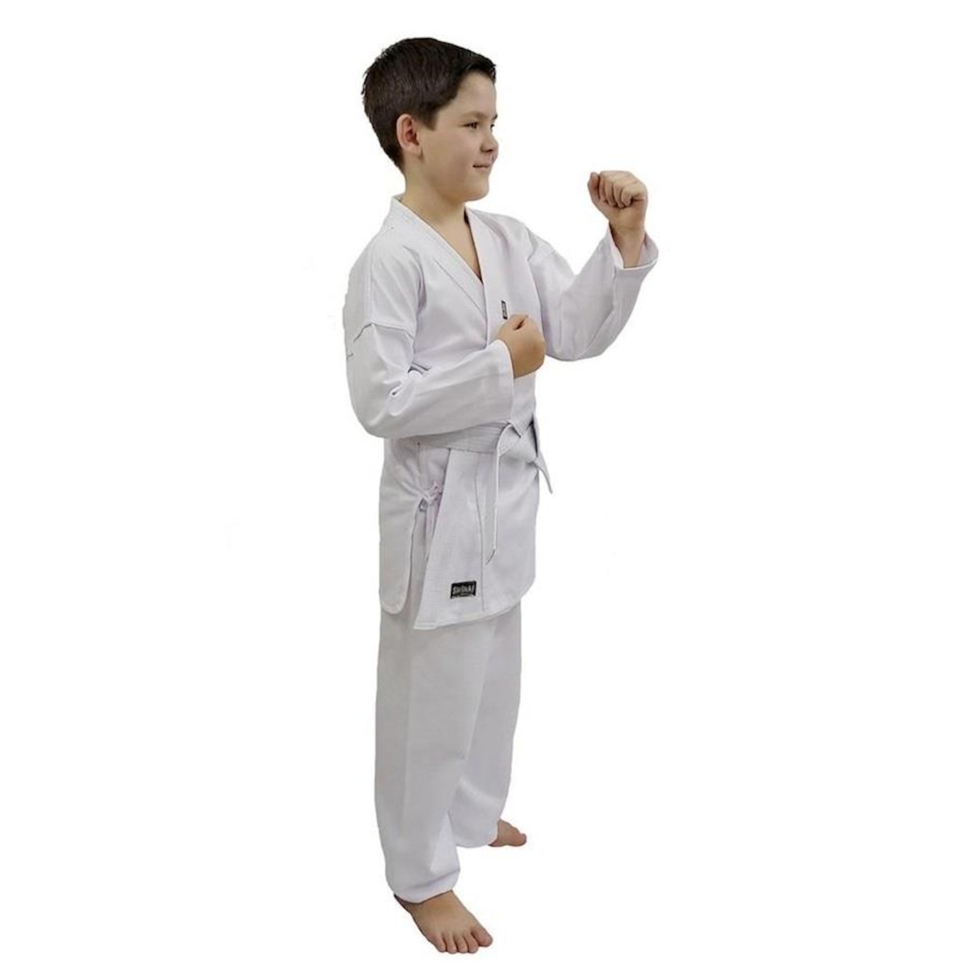 Kimono Karate Infantil Shinai Start com Faixa - Adulto - Foto 2