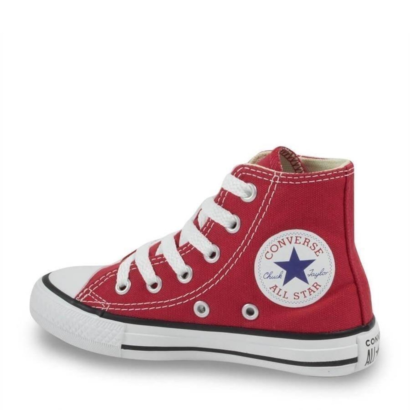 Tênis All Star Infantil Cano Alto Preto e Vermelho Converse