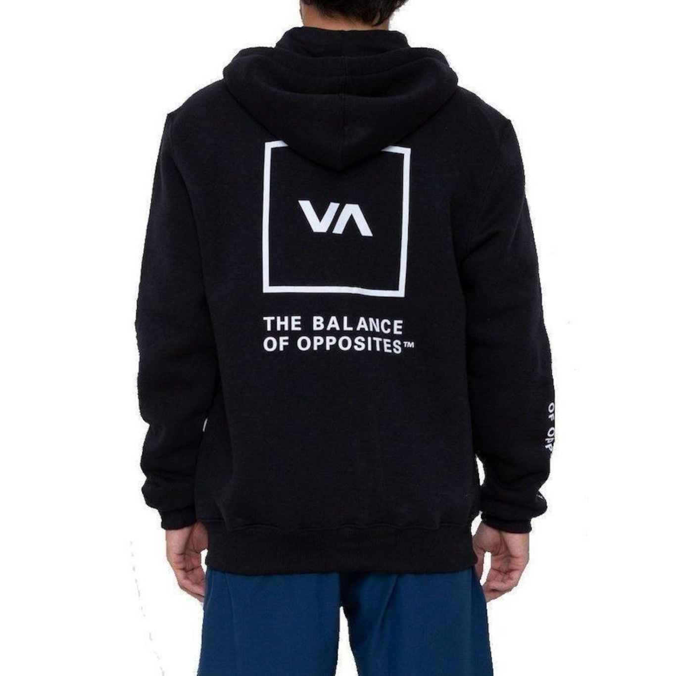 Blusão de Moletom RVCA Aberto Swift Hoodie Box - Masculino - Foto 2