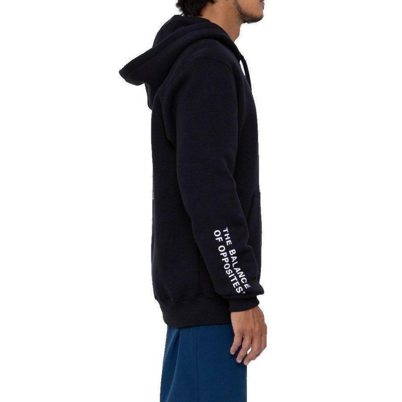 Blusão de Moletom RVCA Aberto Swift Hoodie Box - Masculino - Foto 4