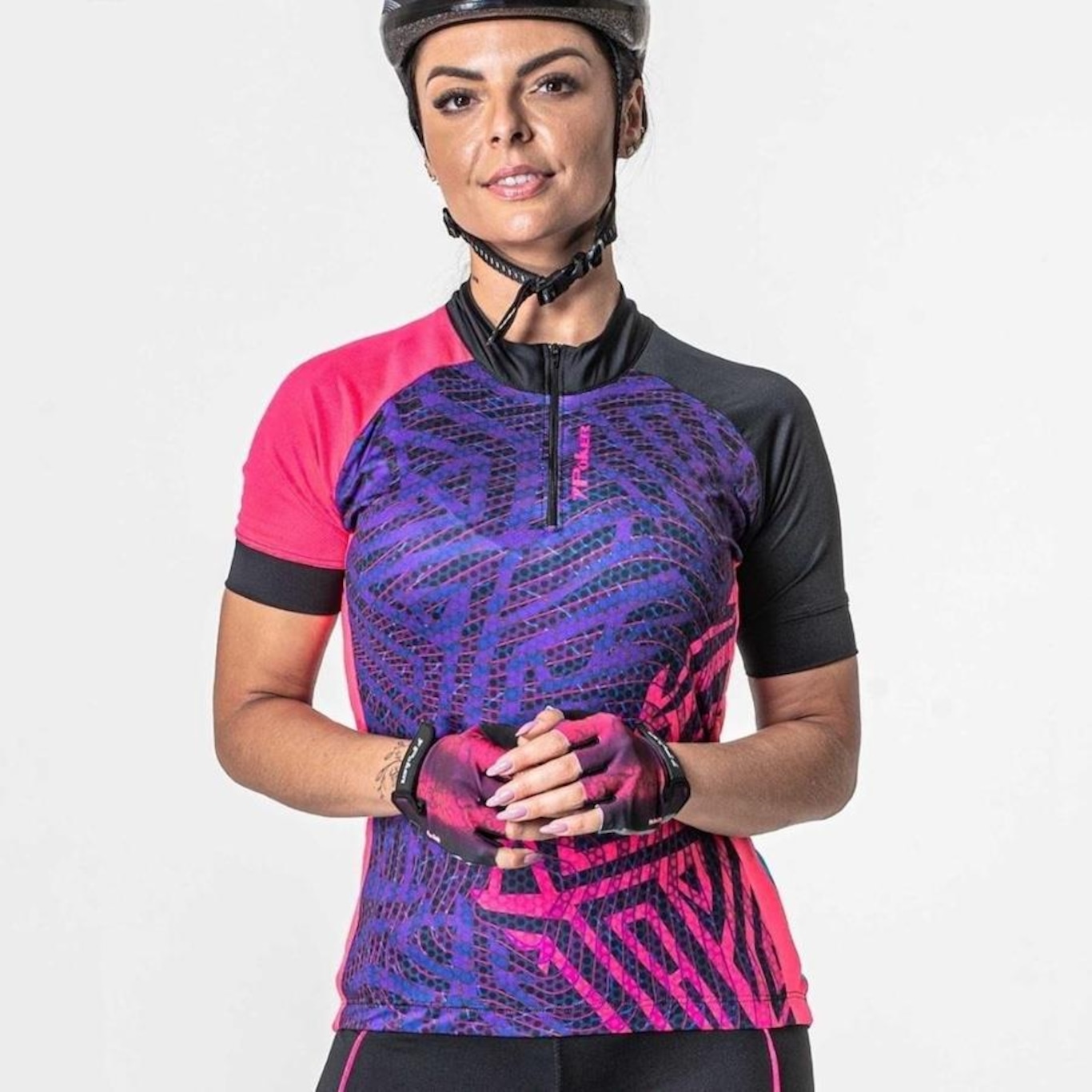 Camisa de Ciclismo Poker Zíper Parcial Root - Feminina - Foto 2