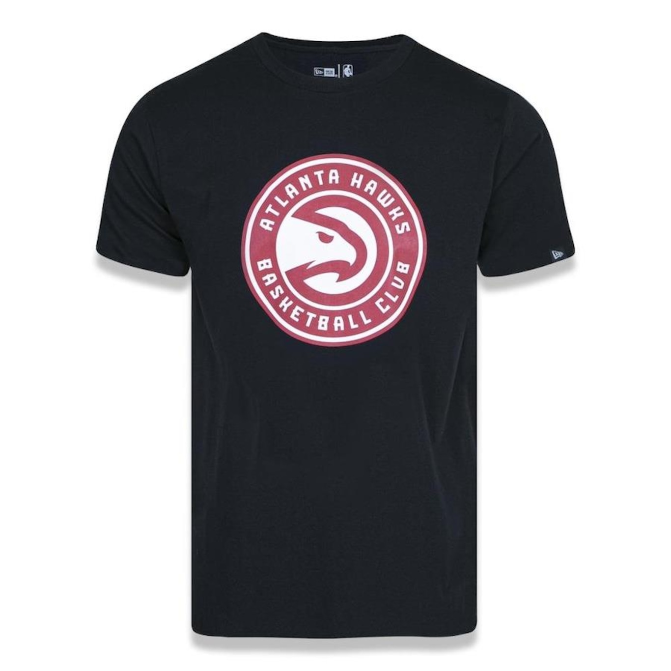 Camiseta New Era Plus Size Regular Manga Curta Atlanta Hawks Logo - Masculino - Foto 1