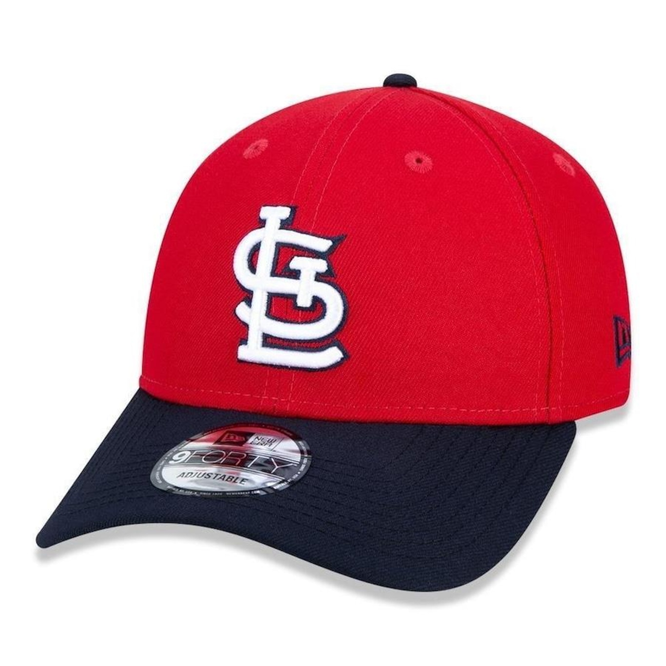 Boné Aba Curva New Era 9FORTY MLB St. Louis Cardinals Team Color - Snapback - Adulto - Foto 1