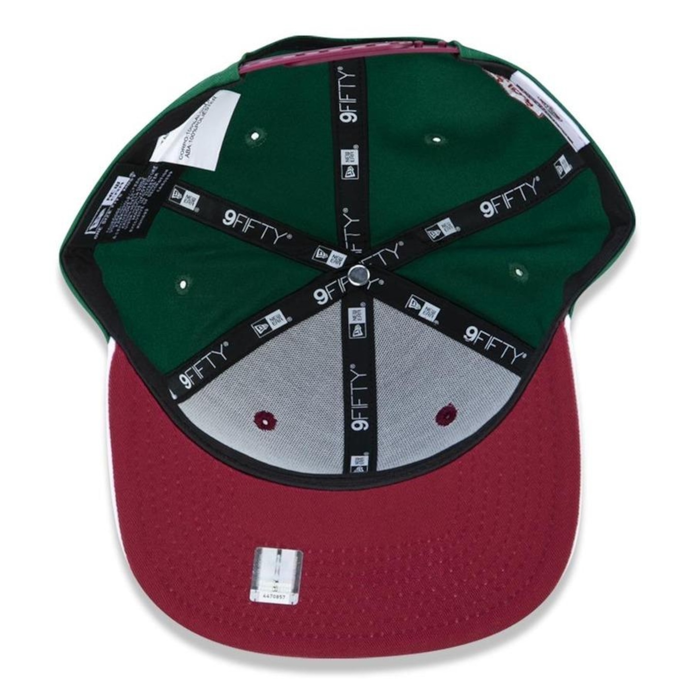 Boné Aba Reta New Era 9Fifty Original Fit Fluminense Futebol - Snapback - Adulto - Foto 5