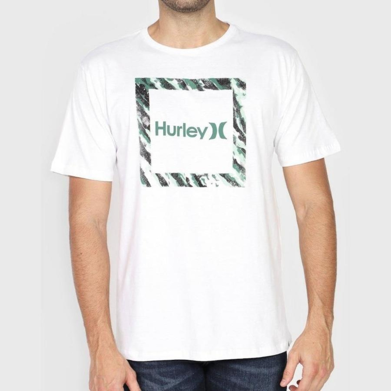 Camiseta Hurley Silk Frame - Masculina - Foto 1