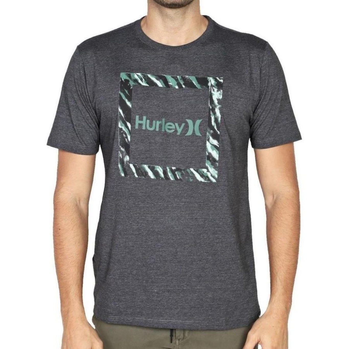 Camiseta Hurley Silk Frame - Masculina - Foto 1