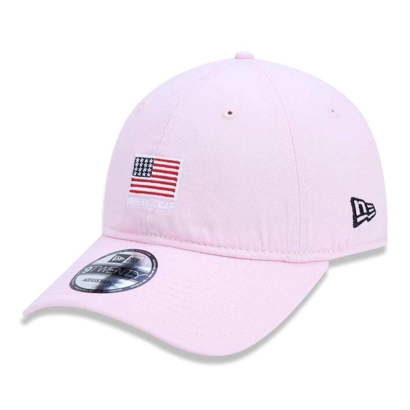 Boné Aba Curva New Era 920 Mini Flag EUA - Strapback - Adulto - Foto 1