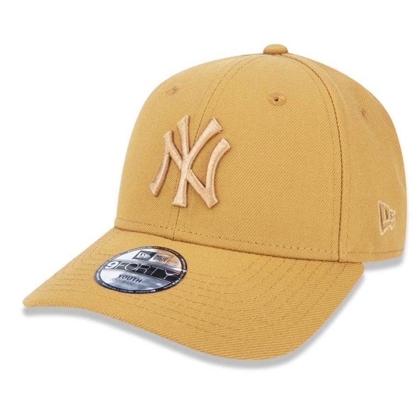 Boné Aba Curva New Era New York Yankees Kid 940 Pan Tonal - Ajustável - Infantil - Foto 1