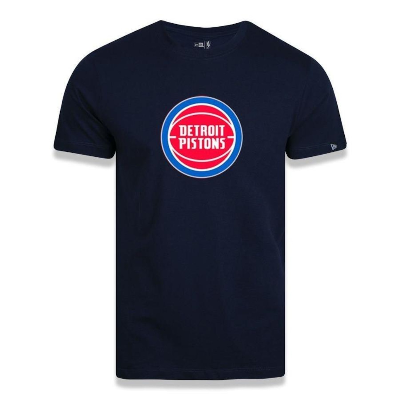 Camiseta New Era Masculina Detroit Pistons Basic Logo NBA - Foto 1