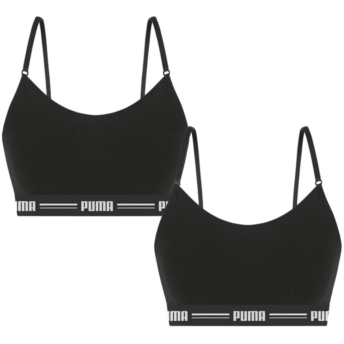 Kit Tops Fitness Puma Modal Stretch - 2 unidades - Feminino - Foto 1