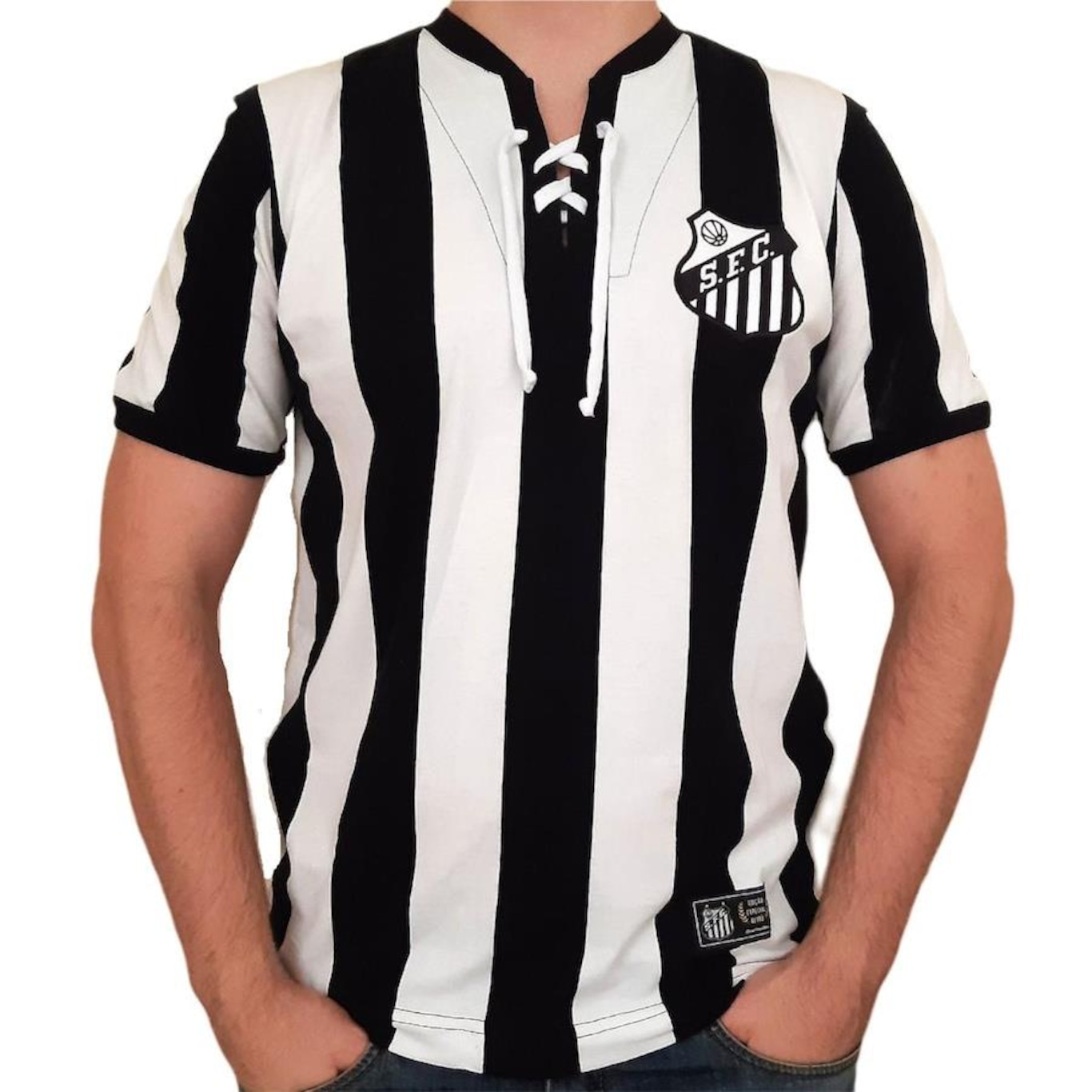 Camisa do Santos Retrô Mania Retrô 1913 Oficial - Masculina - Foto 1