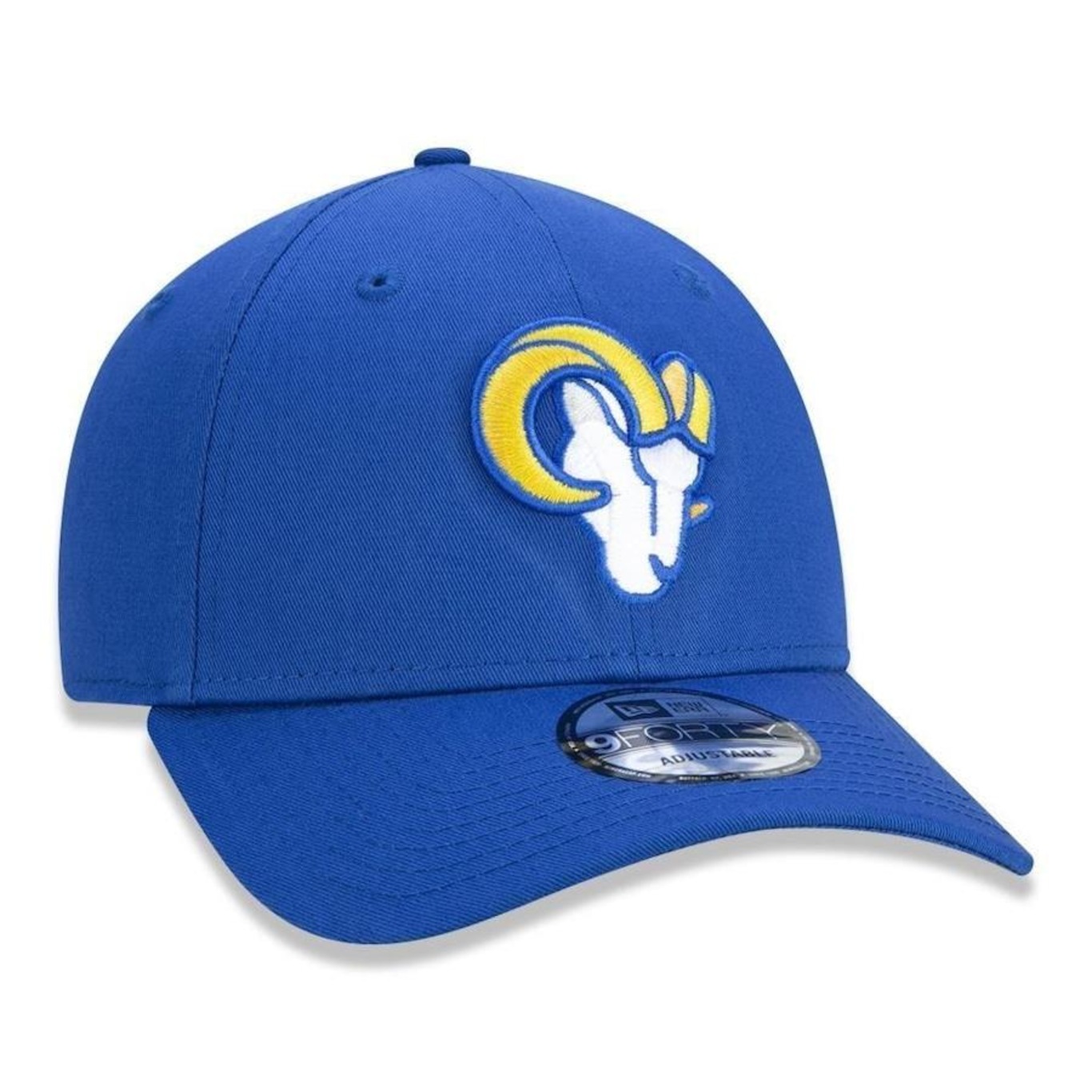 Boné Aba Curva New Era Los Angeles Rams 940 Basic Novo Logo - Snapback - Adulto - Foto 4