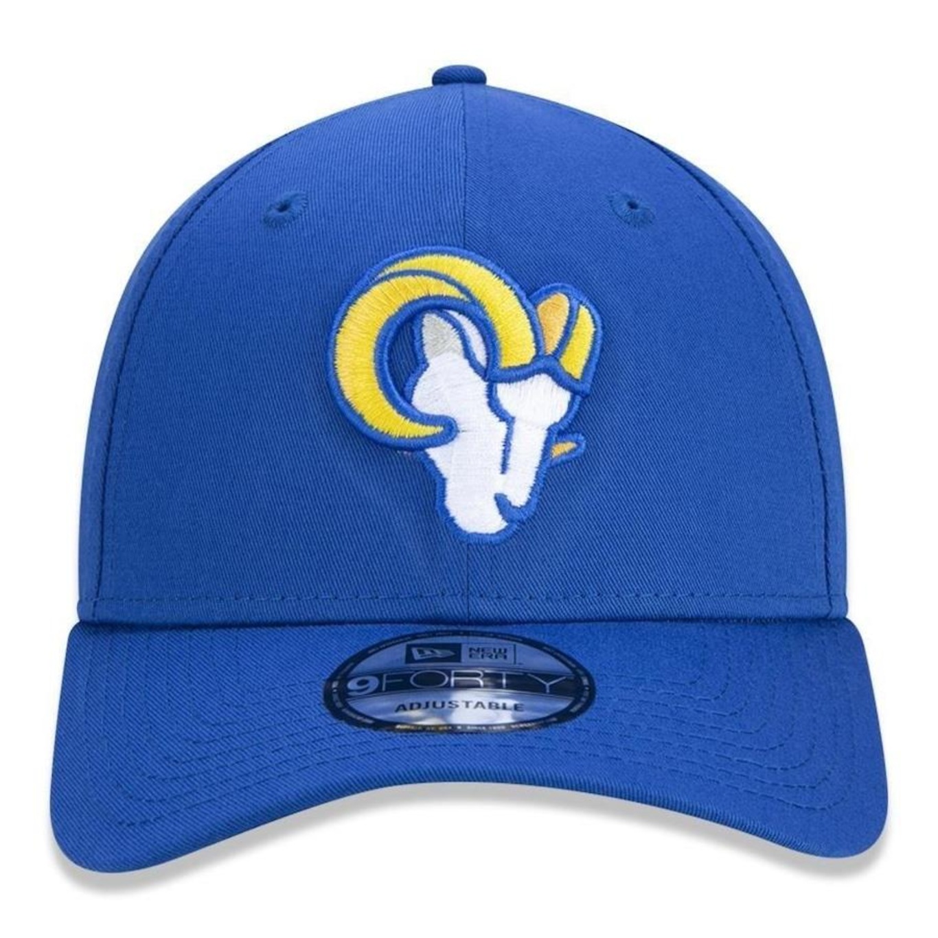 Boné Aba Curva New Era Los Angeles Rams 940 Basic Novo Logo - Snapback - Adulto - Foto 5