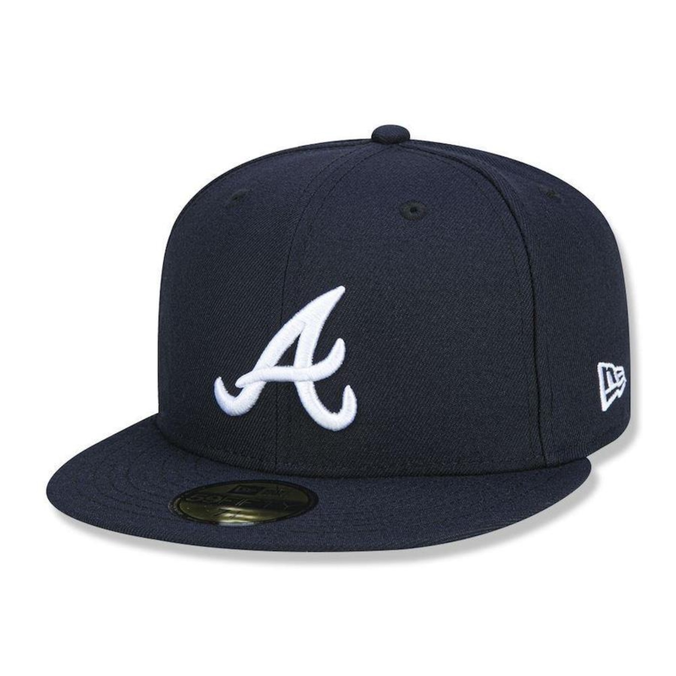 Boné Aba Reta New Era Atlanta Braves 5950 Game Cap - Fechado - Adulto - Foto 1