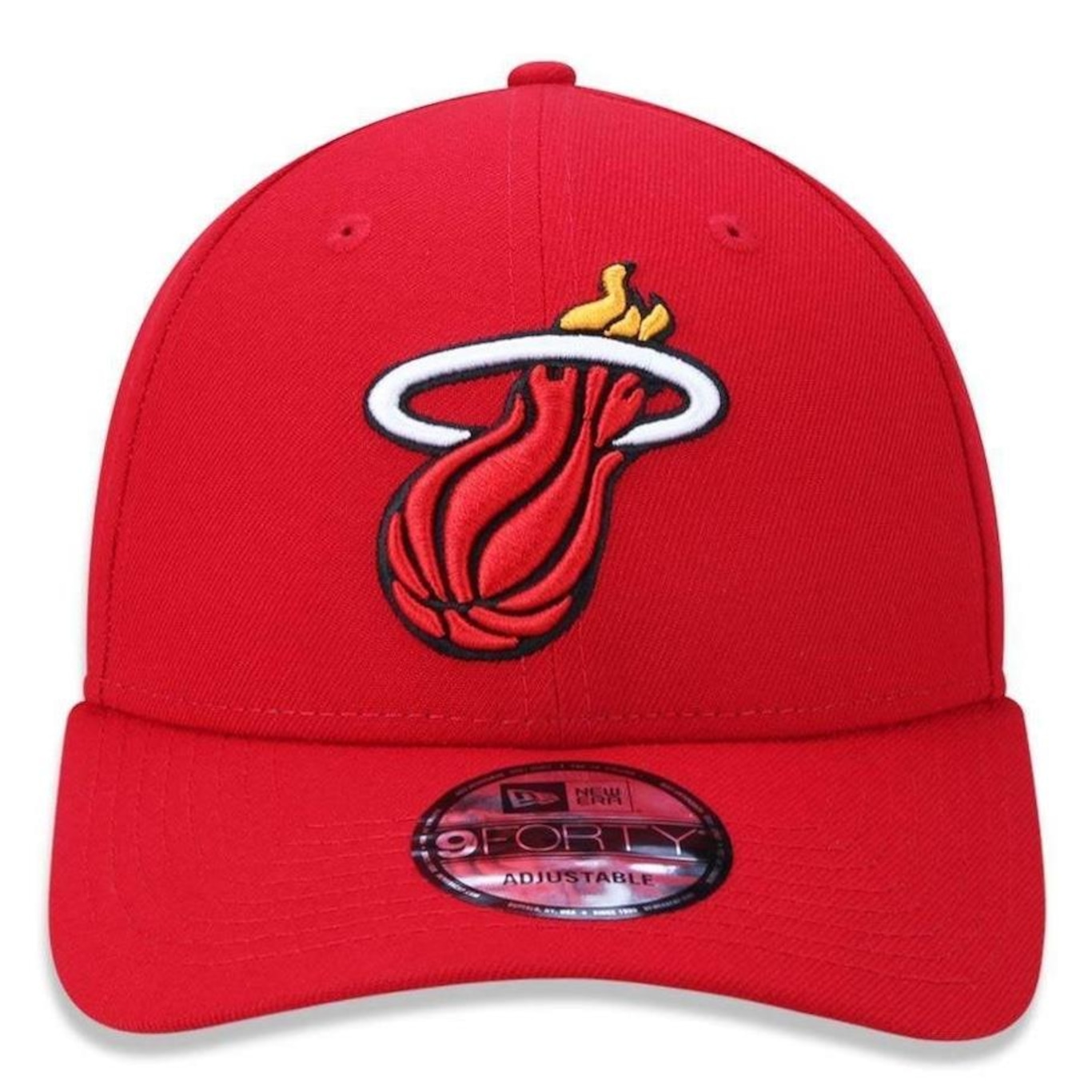 Boné Aba Curva New Era Miami Heat 940 Primary - Snapback - Adulto - Foto 3