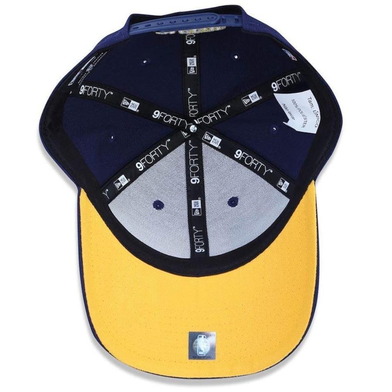 Boné Aba Curva New Era Indiana Pacers 940 Primary  - Snapback - Adulto - Foto 5