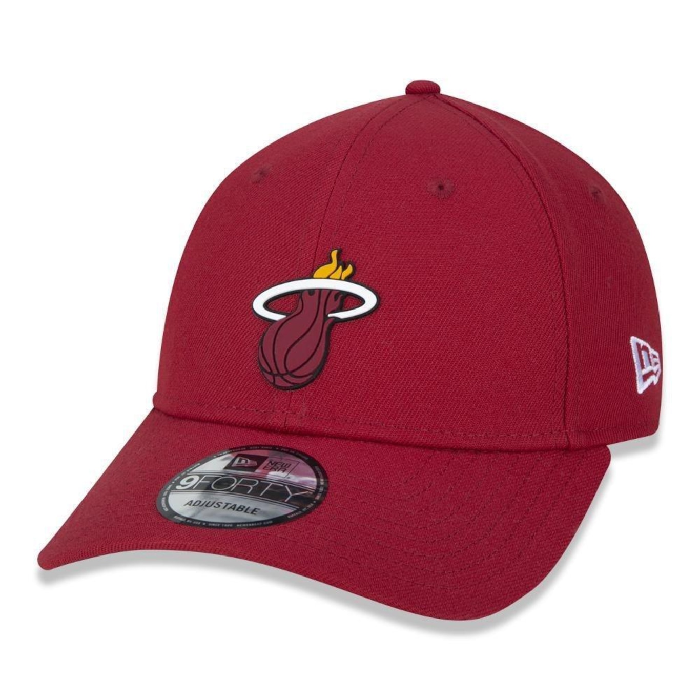 Boné Aba Curva New Era Miami Heat 940 Inner Stripes - Snapback - Adulto - Foto 1