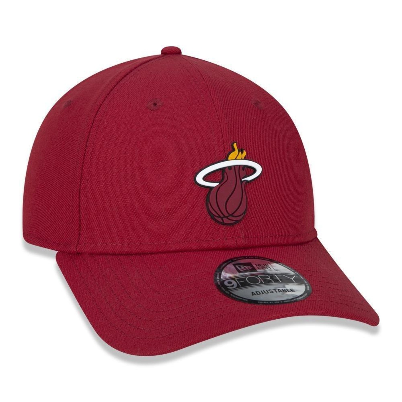 Boné Aba Curva New Era Miami Heat 940 Inner Stripes - Snapback - Adulto - Foto 4