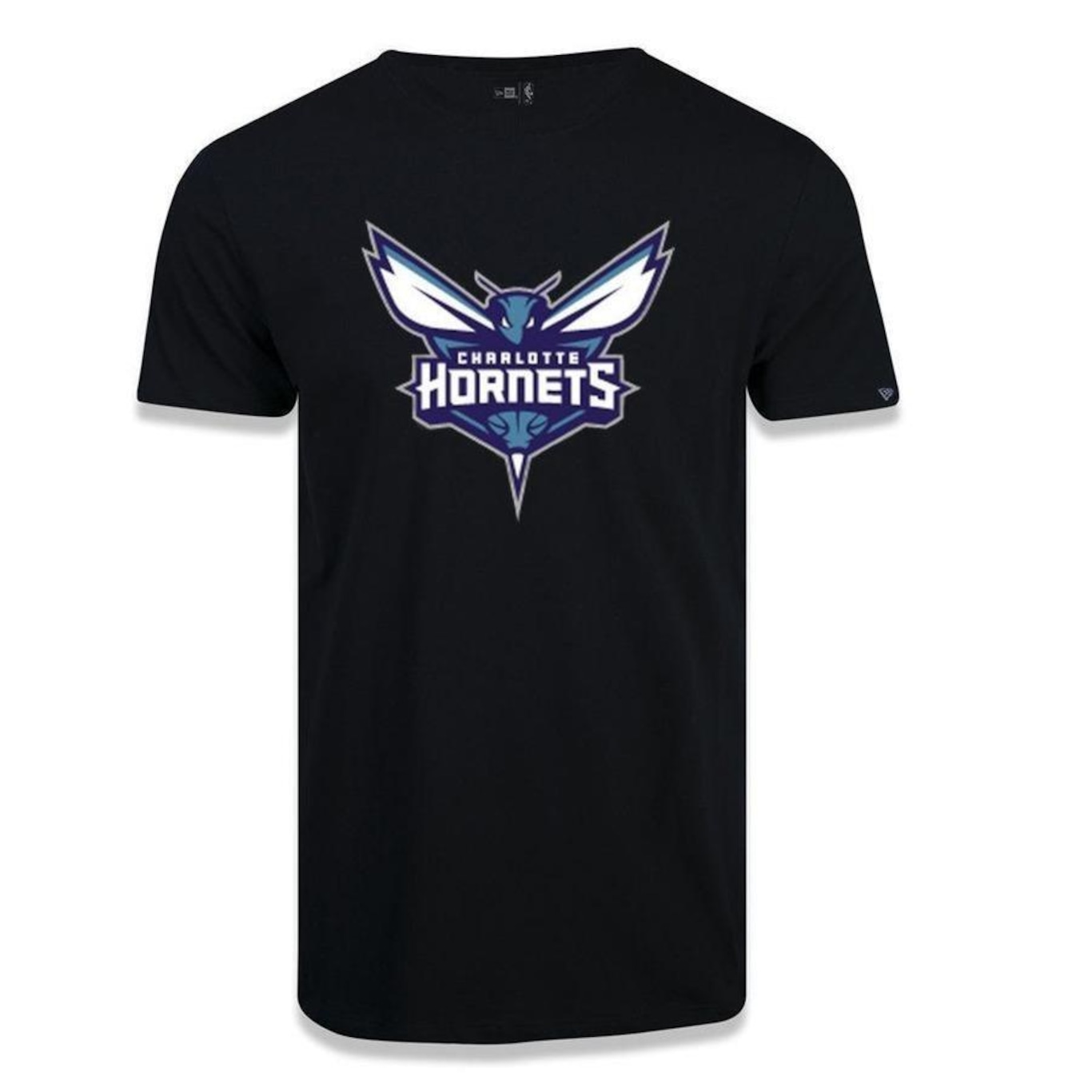 Camiseta New Era Masculina Charlotte Hornets Basic Logo NBA - Foto 1