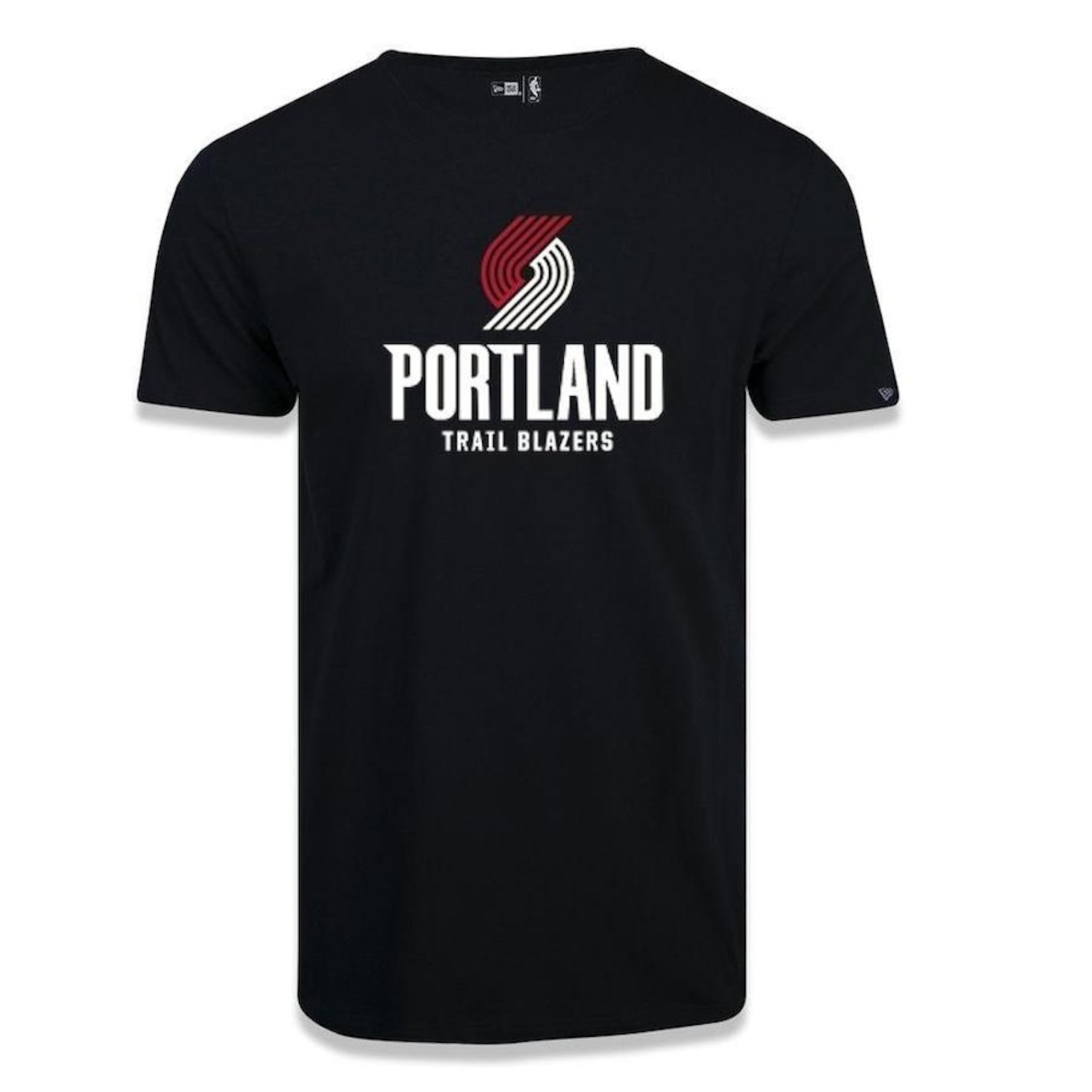 Camiseta New Era Portland Trail Blazers Basic Logo Nba - Masculina - Foto 1