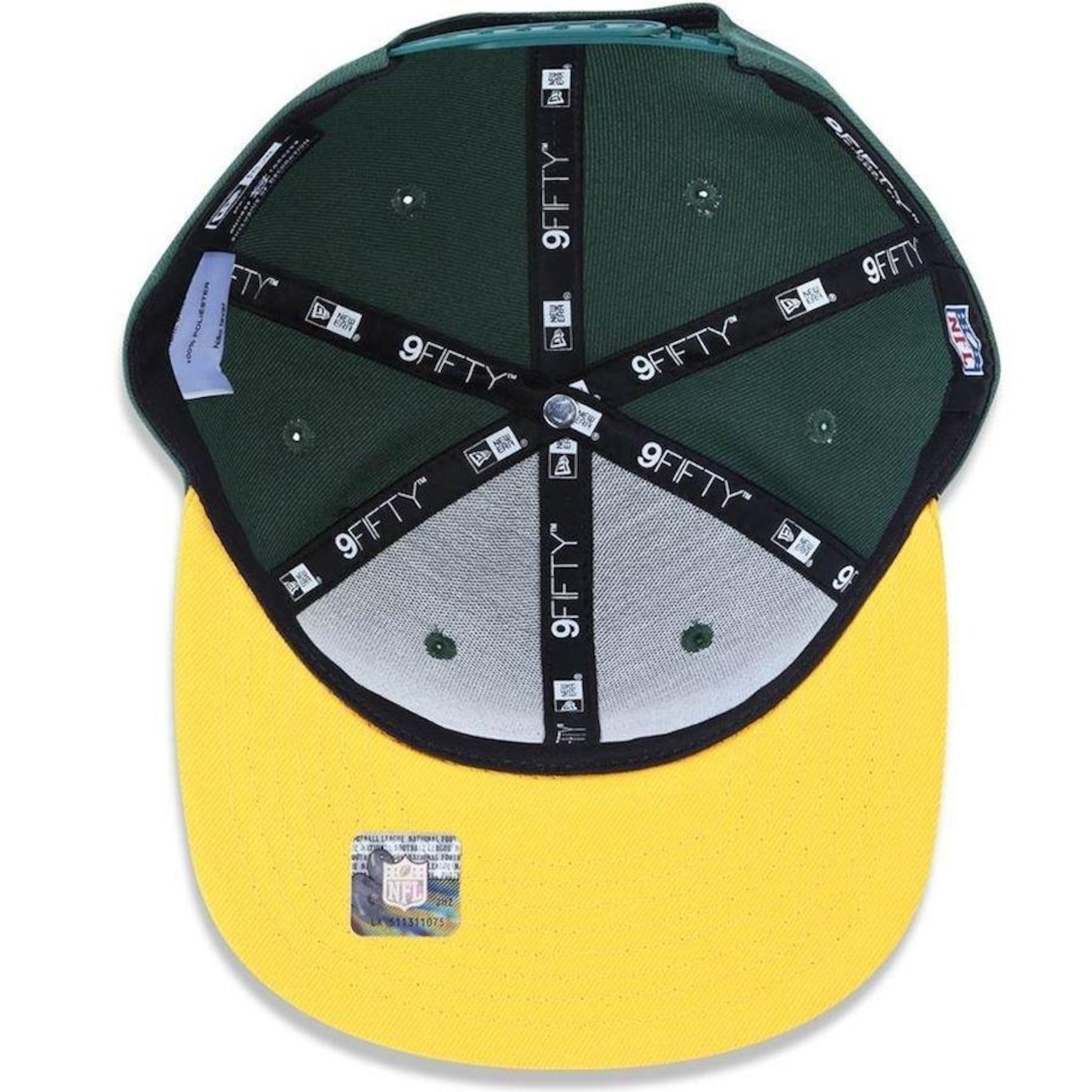 Boné Aba Reta New Era Green Bay Packers 950 Classic Team NFL - Snapback - Adulto - Foto 5