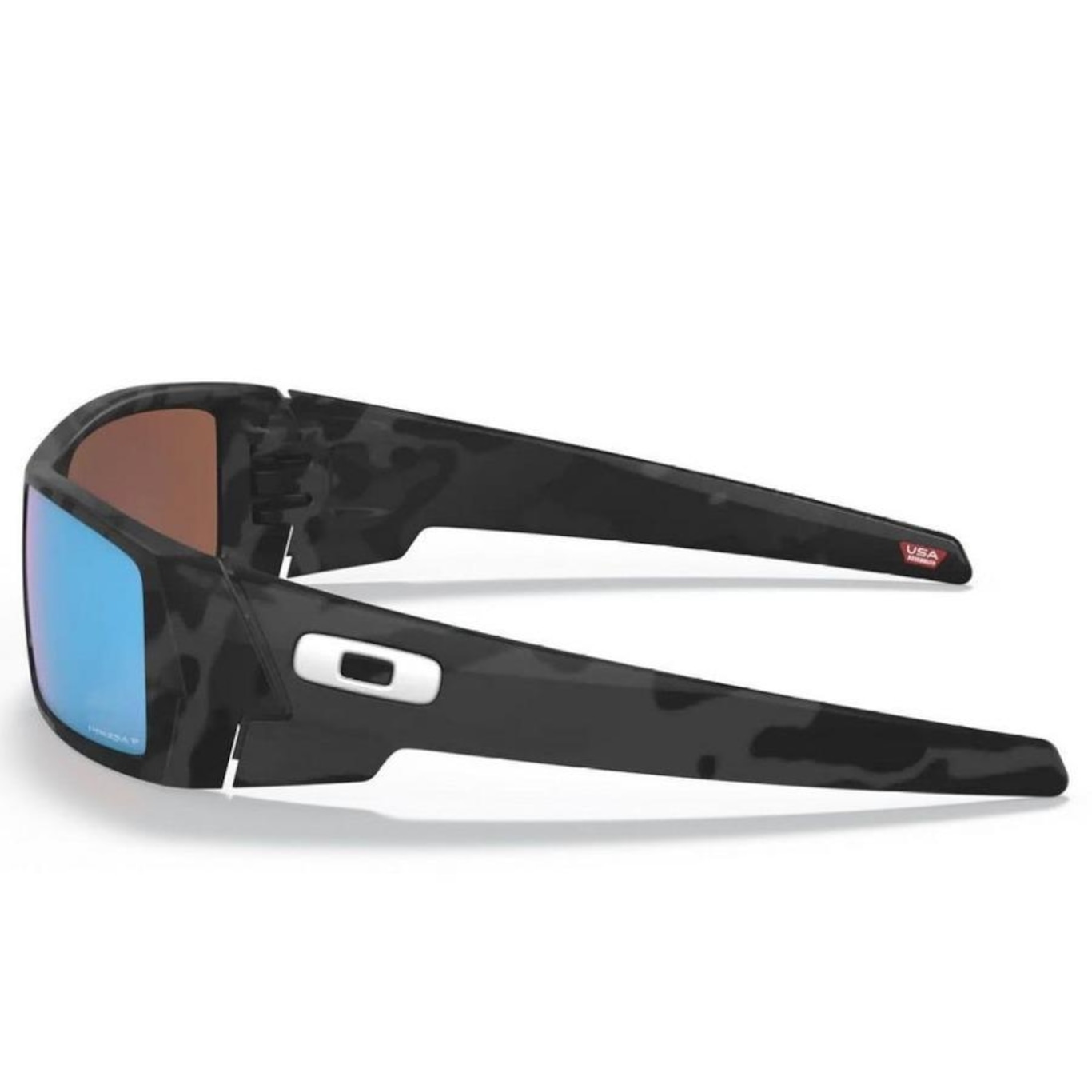 Óculos de Sol Unissex Oakley Gascan Blk Camo W Prizm Deep Water Pol - Foto 2