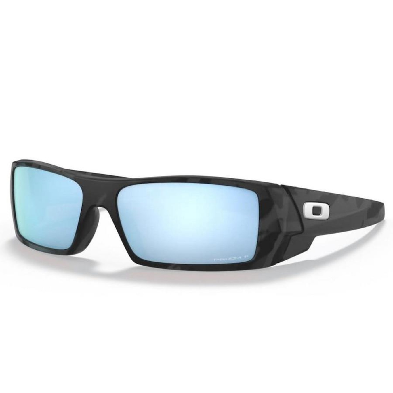 Óculos de Sol Unissex Oakley Gascan Blk Camo W Prizm Deep Water Pol - Foto 4