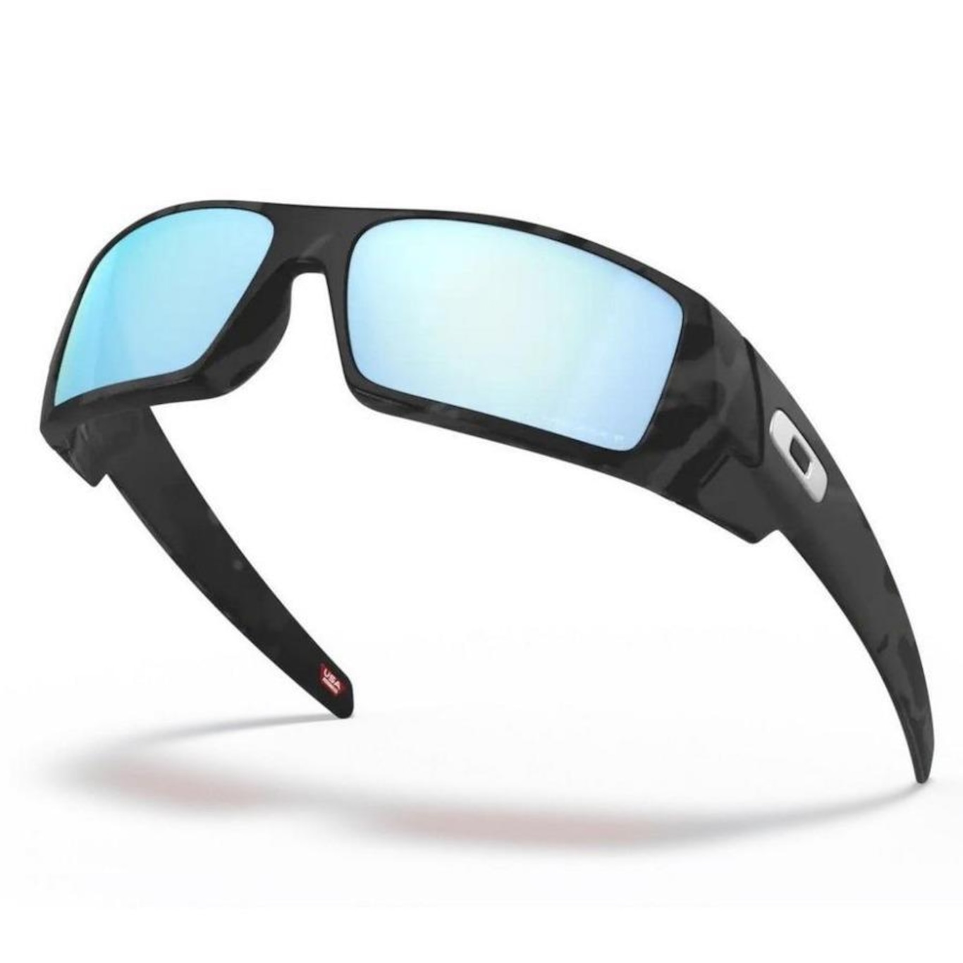 Óculos de Sol Unissex Oakley Gascan Blk Camo W Prizm Deep Water Pol - Foto 5