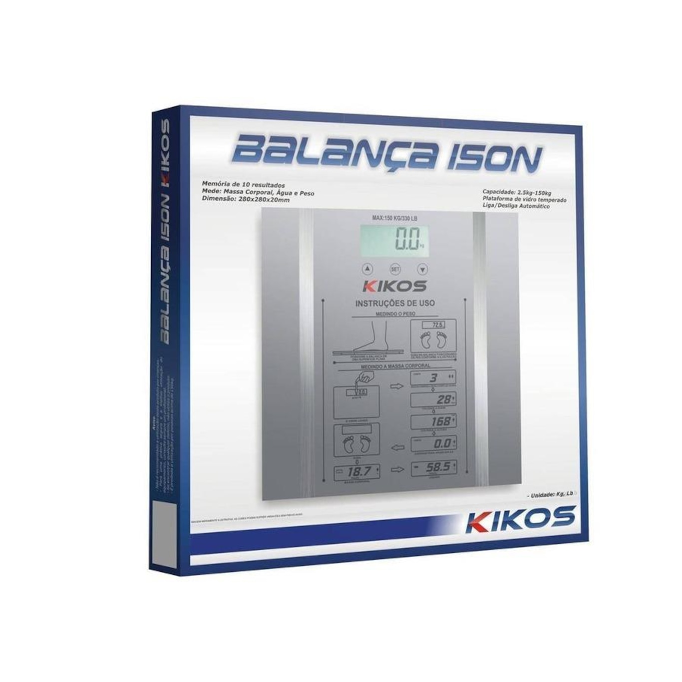 Balança Digital Kikos Ison - 2.5kg a 150kg