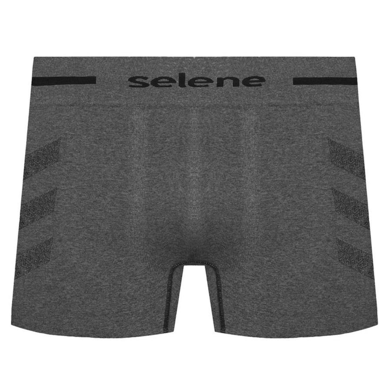 Cueca Boxer Selene sem Costura Mescla - Adulto - Foto 1