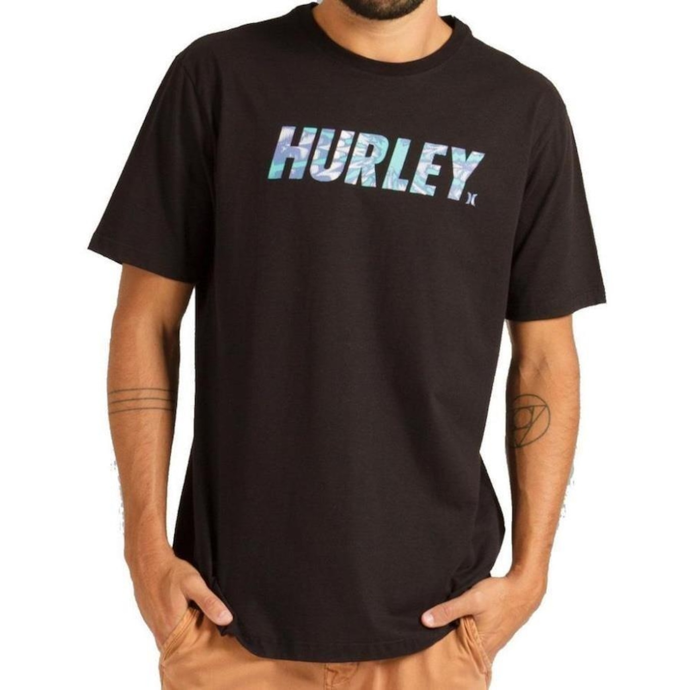 Camiseta Hurley Silk Hypnosis - Masculina - Foto 1