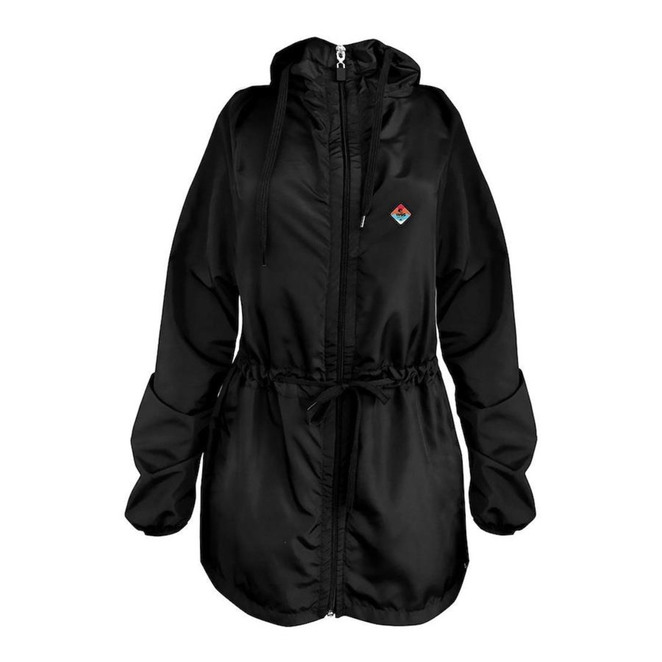 Jaqueta Parka Corta Vento Web Surf Shop Diamond Colors - Feminino - Foto 1