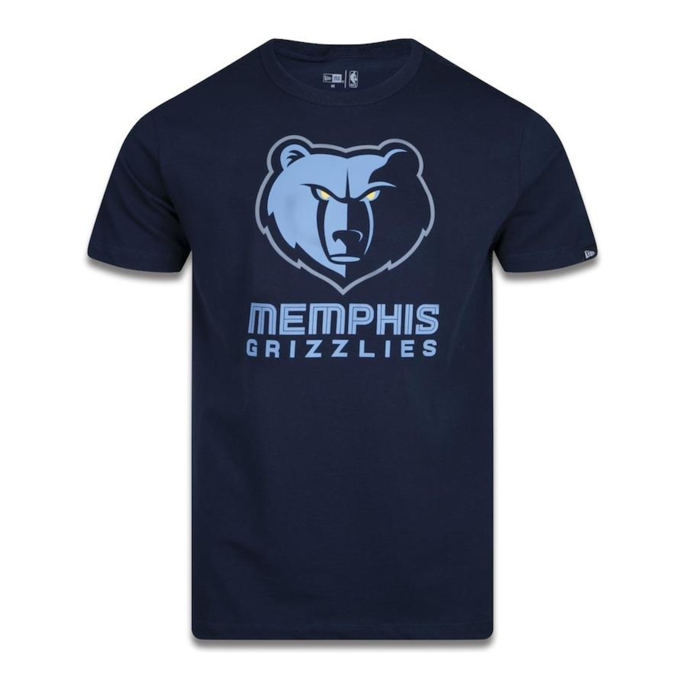 Camiseta New Era Plus Size Regular Manga Curta Memphis Grizzlies Logo - Masculino - Foto 1