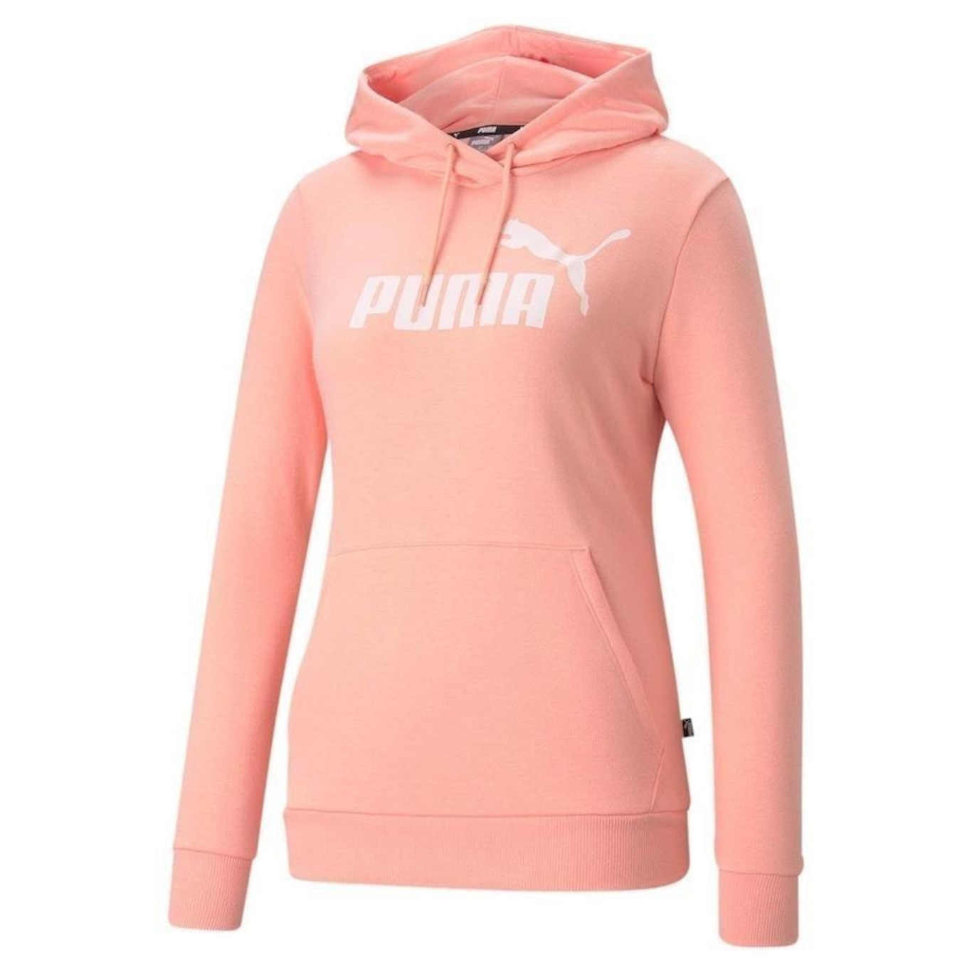 Blusão de Moletom com Puma Ess Logo Hoodie - Feminino - Foto 1