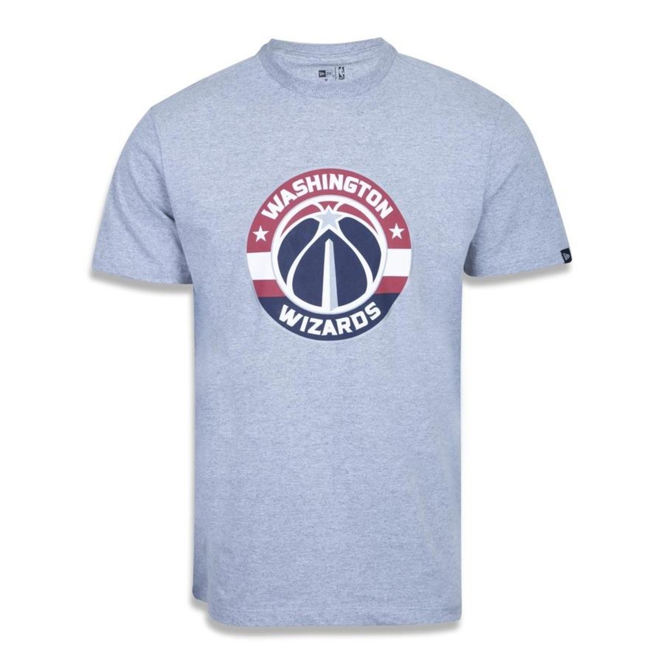 Camiseta New Era Plus Size Regular Manga Curta Washington Wizards Logo - Masculino - Foto 1