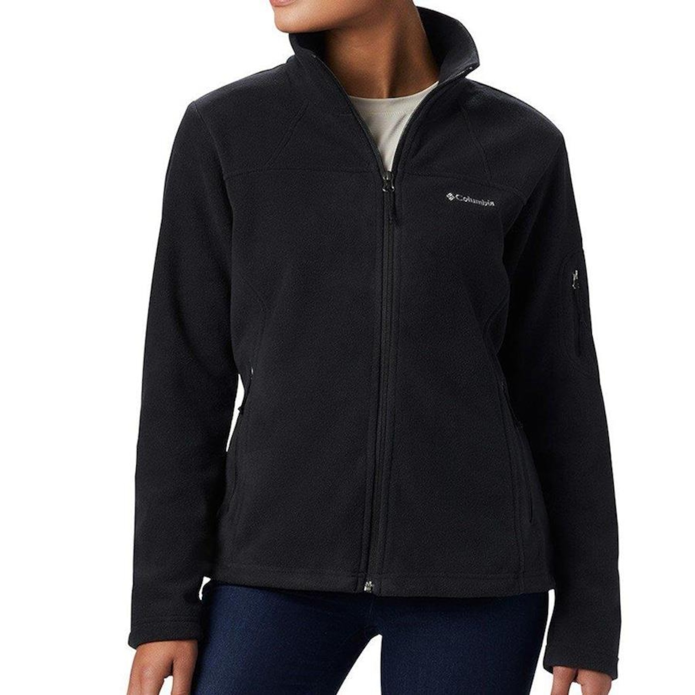 Jaqueta Fleece com Capuz Columbia Fast Trek II - Feminina - Foto 1