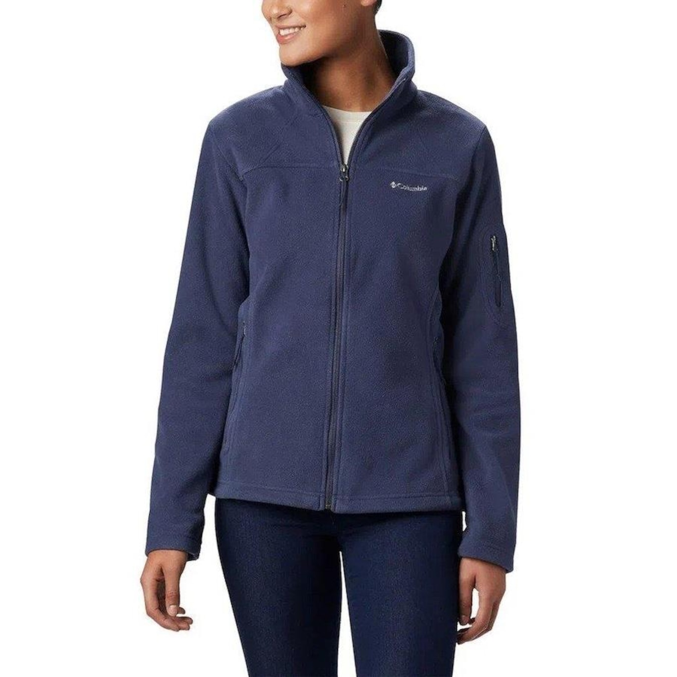 Jaqueta Fleece com Capuz Columbia Fast Trek II - Feminina - Foto 1