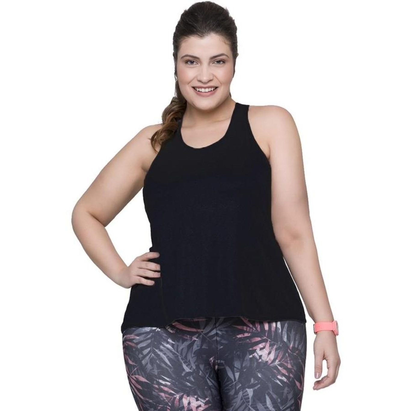 Camiseta Regata Selene Fitness Plus Size - Feminina - Foto 1