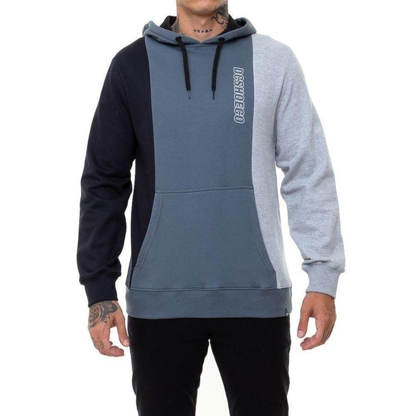 Blusão de Moletom com Capuz DC Shoes Fechado Hooligan - Masculino - Foto 1