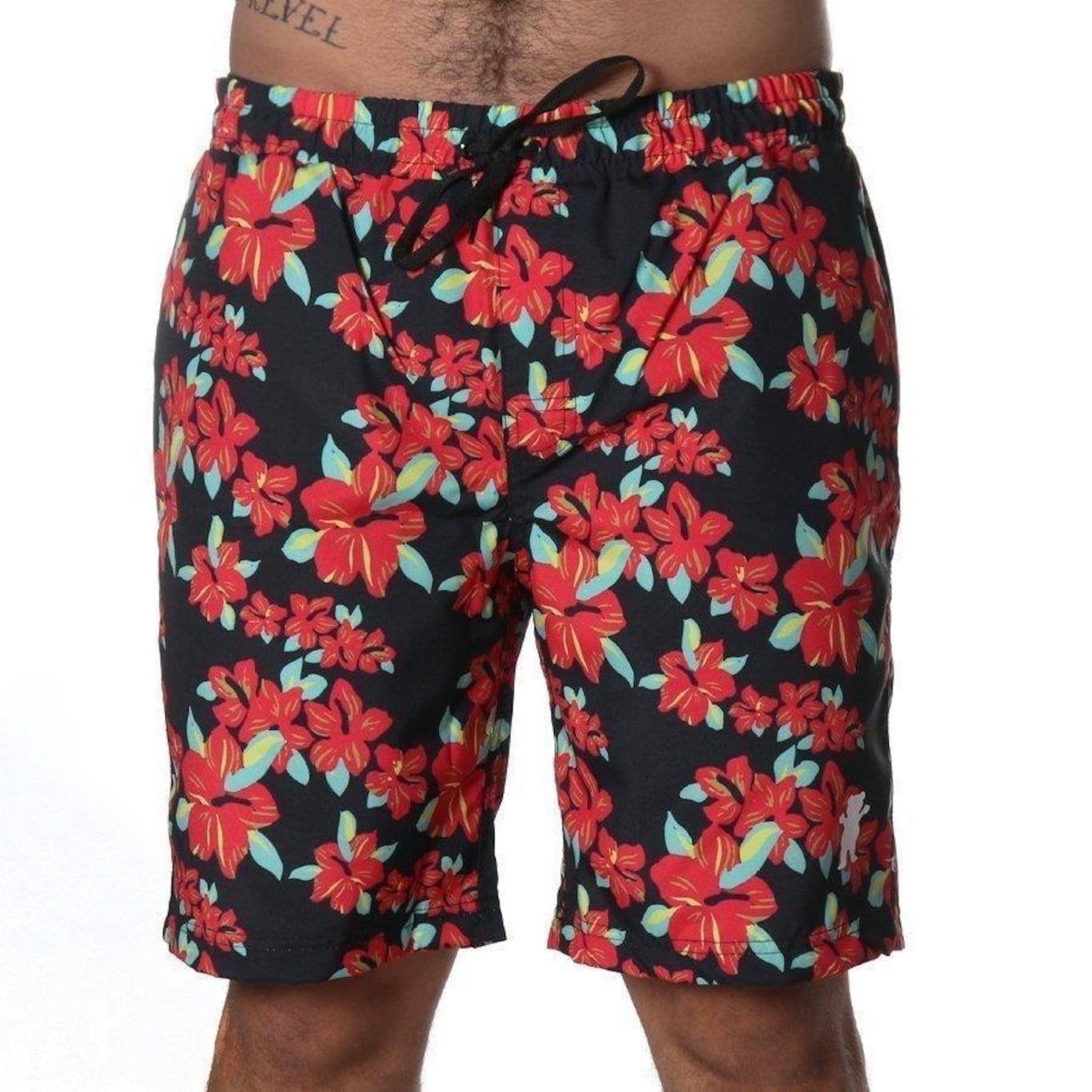 Bermuda Grizzly Hibisco Floral - Masculina - Foto 1