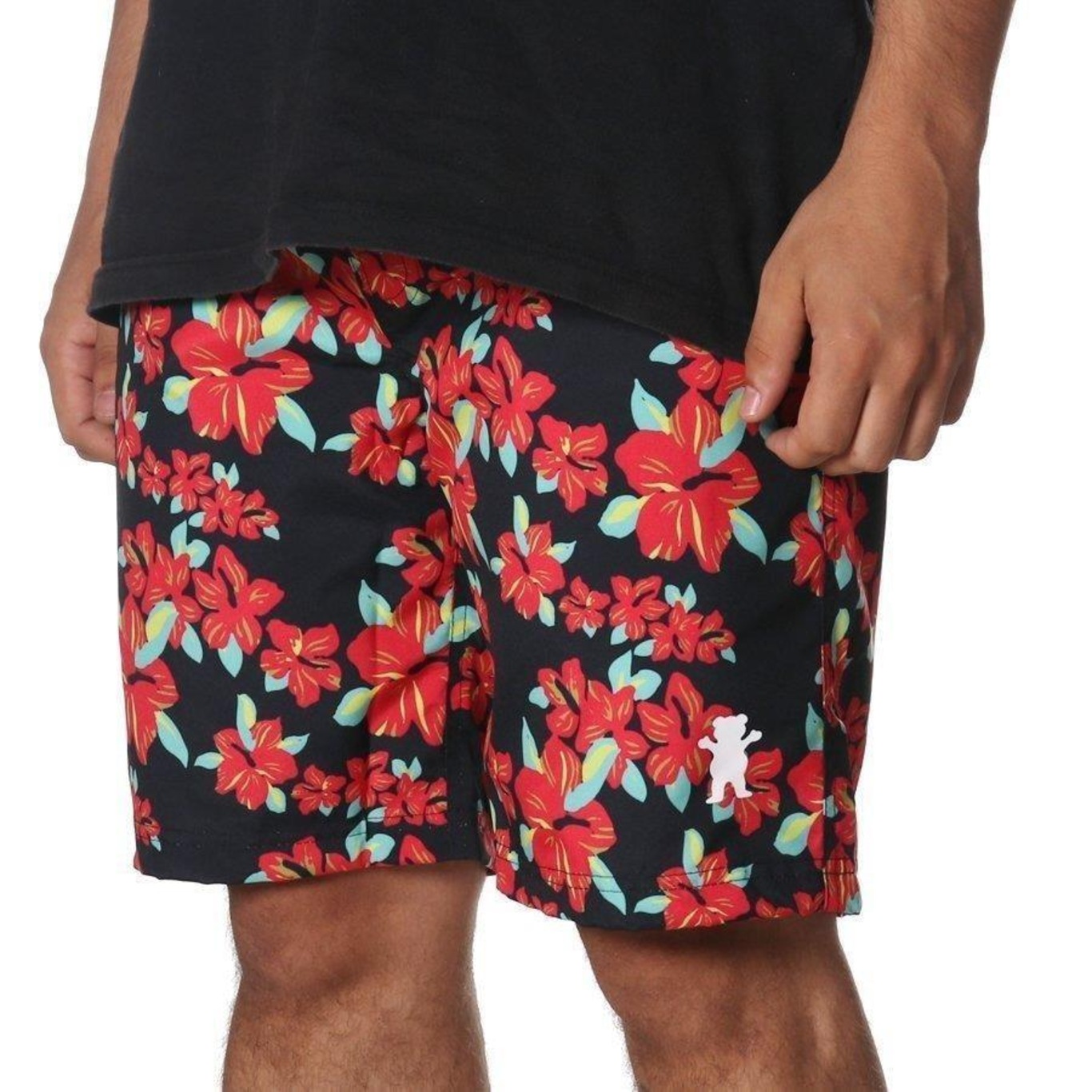 Bermuda Grizzly Hibisco Floral - Masculina - Foto 3