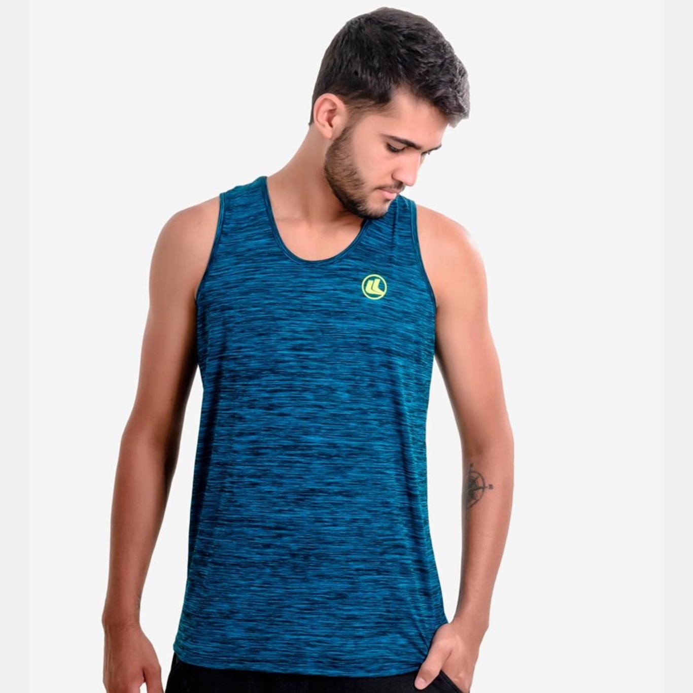 Camiseta Regata Esporte Legal UV45 Poliamida Plank - Masculina - Foto 2