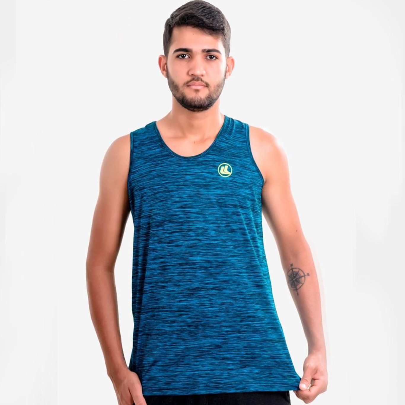 Camiseta Regata Esporte Legal UV45 Poliamida Plank - Masculina - Foto 3